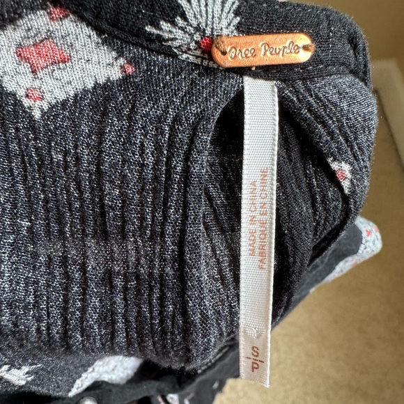 Free People Snap Out of It Swing Floral Mini Dress in Black - Picture 8 of 10